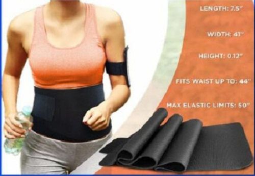 Black Adjustable Lumbar Back Brace Waist Support Belt