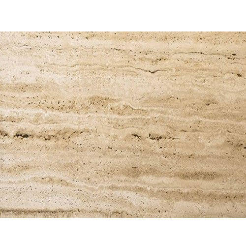 Polished Travertine Marble Flooring Slabs, Color : Beige