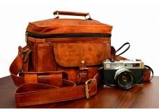 Leather DSLR Camera Bag