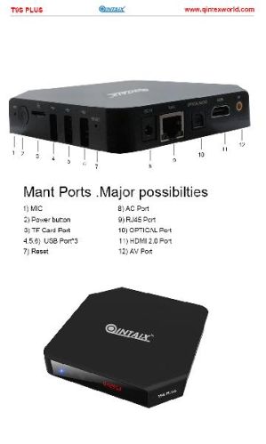 Qintex T9S Plus Amlogic s905 TV Box