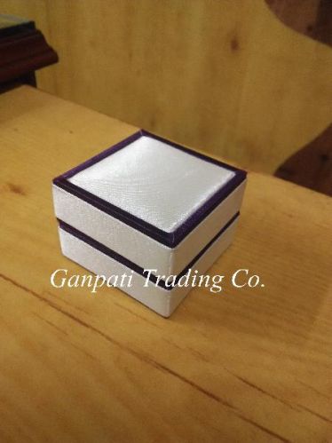 GTC Imported Satin Paper Ring Box, Color : Red / Maroon / Cream / Blue