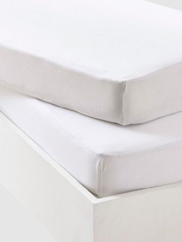 Printed Cotton Fitted Bed Sheets, Packaging Type : White