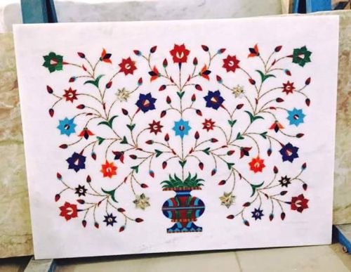 Marble Inlay Floor Tiles