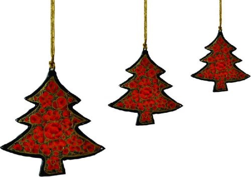 Hanging Christmas Trees, Size : 4x 3x 2.5 Inches