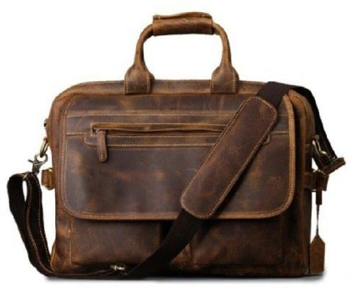 Custom Durable Mens Leather Briefcase Bag