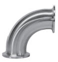 Mid Steel 90 Degree Clamp Elbow, For Pipe Fittings, Color : Grey