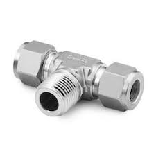 Medium Pressure Stainless Steel Male Branch Tee, For Fittings, Pattern : Plain