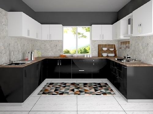 U Shaped Modular Kitchen Designing Services