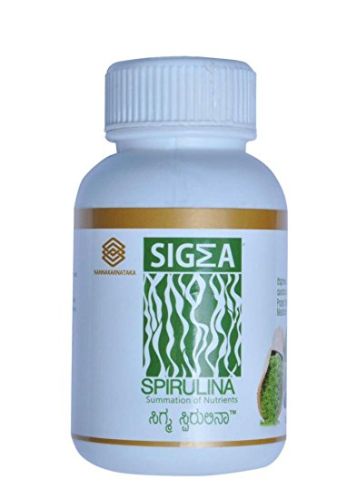 Sigma Spirulina Capsules, Color : Bluegreen
