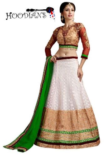 Designer lehenga choli, Technics : Machine Made