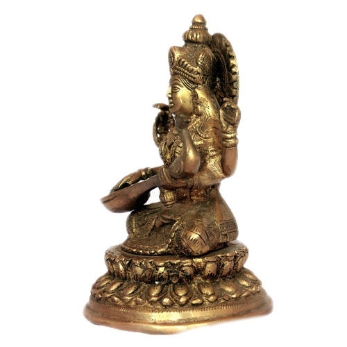 Brass Saraswati Mata Statue