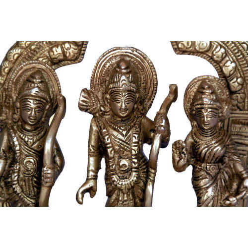 Polished Brass RAM Darbar Statue, For Dust Proof, Dust Resistance