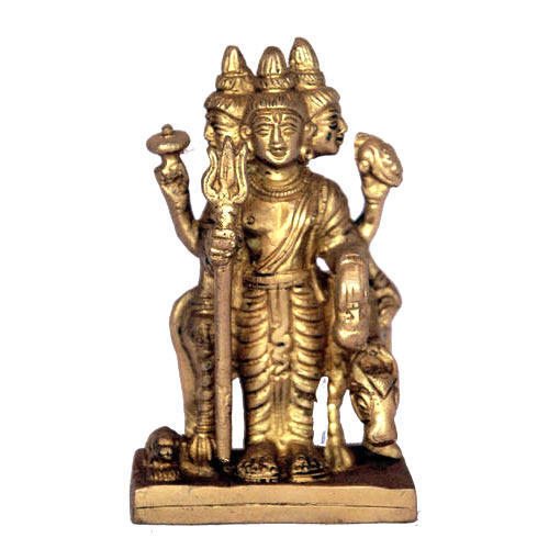 Brass Dattatreya Statue