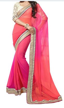 Embroidered sarees, Saree Length : 6.3 Meter