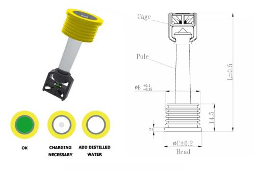 Plastic Car Battery Tester B202, Brand Name : Lham