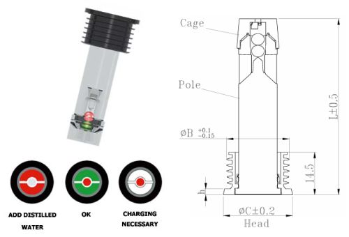 Plastic Car Battery Tester B401, Brand Name : Lham