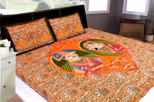 MGW EMBROIDERED 100%COTTON Lullabies Bed Sheets, Size : Double