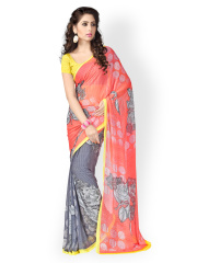 Maate High Quality Raw Material Chiffon Sarees