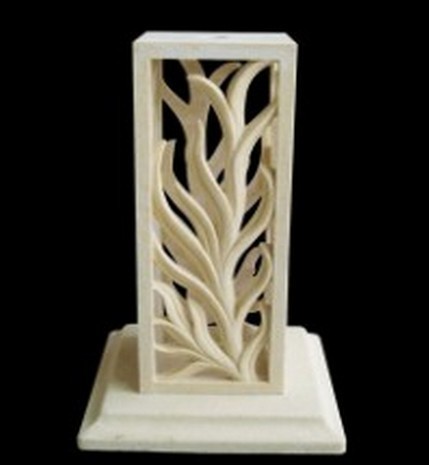 Sandstone Artificial Decorative Carved Pedestal