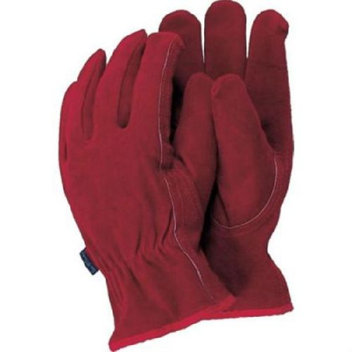 Leather Gardening Gloves, Color : Maroon