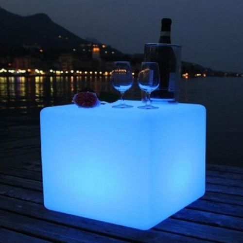 Cube Shape Color Changing LED Bar Table