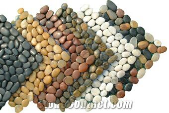 Polished Pebble Stone, For Landscaping, Pattern : Plain