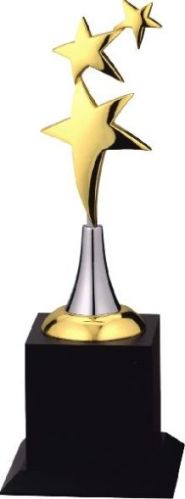 Golden Polished Brass Star Trophy, For Award Ceremony, Length : 10inch