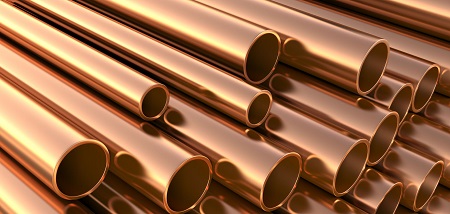 Polished Copper Rods, Shape : Round