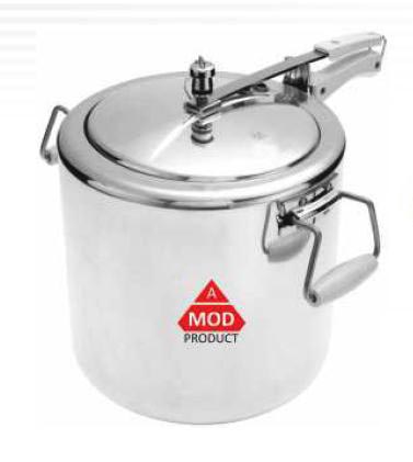 Jumbo Mirror Polished Pressure Cooker, For Home, Hotel, Shop, Color : Silver