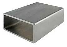 Aluminum Aluminium Rectangular Tubes, Color : Silver