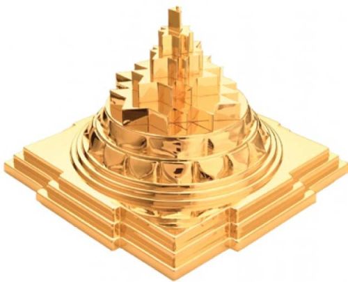 Gold Plated Meru Yantra