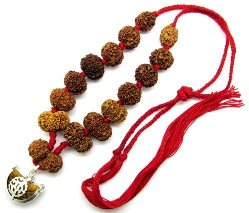 Natural Wood Beads Rudraksha Siddha Mala, Color : Brown for Religious