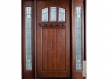 Solid Glass With Wooden Door