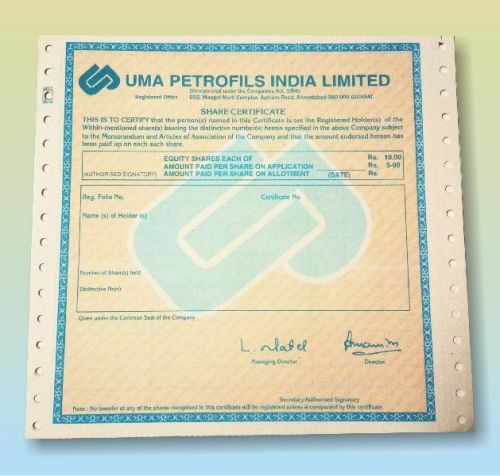 Pre Printed Computer Paper