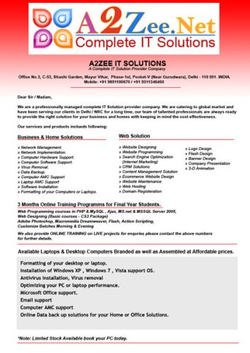 Website Designing, Web Hosting