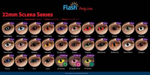 Patented Hydrogel Contact Lens Flash 22mm Sclera Lens 22.0mm