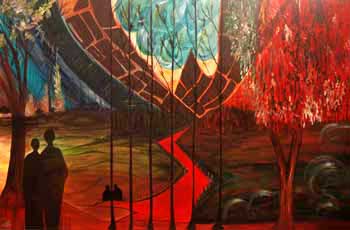 Acrylic On Canvas Landscape Paintings-Code No.401