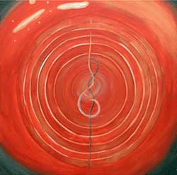 Acrylic Piritual Kundalini Canvas Paintings Code No.263