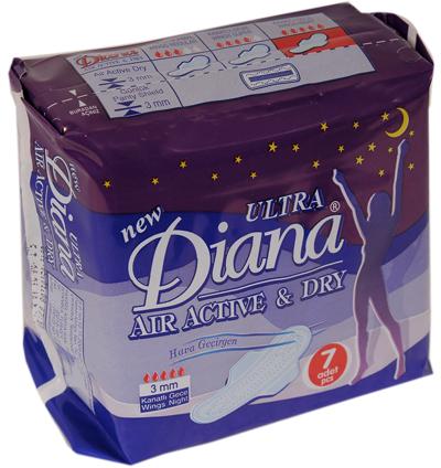 Sanitary napkins, Brand Name : Diana