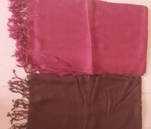 Viscose Silk Stoles Solid Colours, Size : 28 x80 Inches