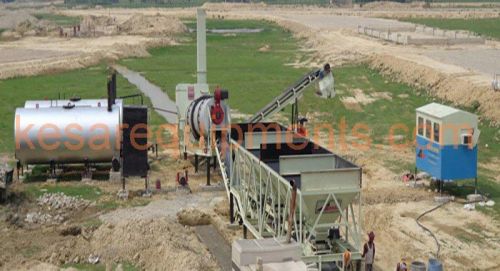 3-6kw Semi Automatic Electric 100-1000kg Asphalt Hot Mix Plant, Voltage : 220v