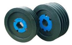 Polished Taper Lock Pulley, For Industrial, Color : Black