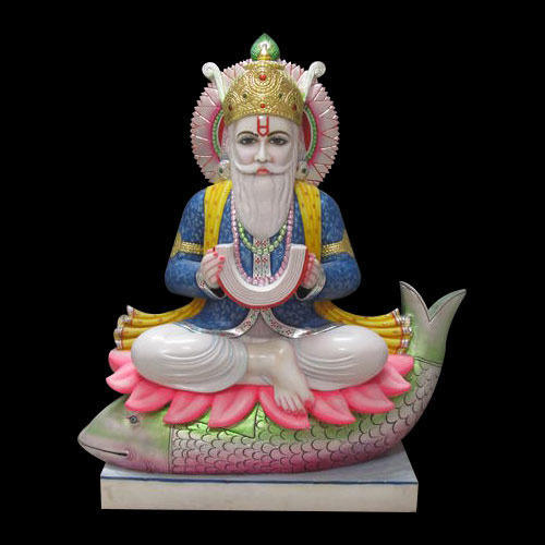 Marble Jhulelal Statue