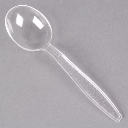 Plastic Disposable Spoons, Color : Transparent, White