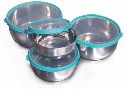 4 Pcs Transparent Lid Fresca Bowl Set