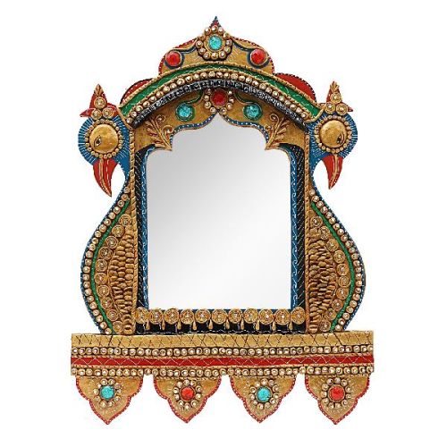 999 Store Wooden Decorative Mirror, For Like House Warming Party, Diwali, New Year, Birthday Etc.