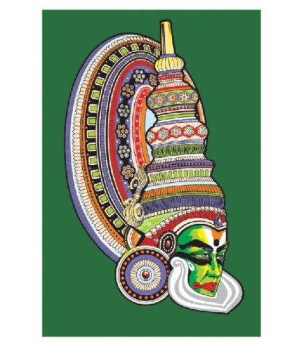 Kathakali Art Print On Paper, Size : 27 X 21