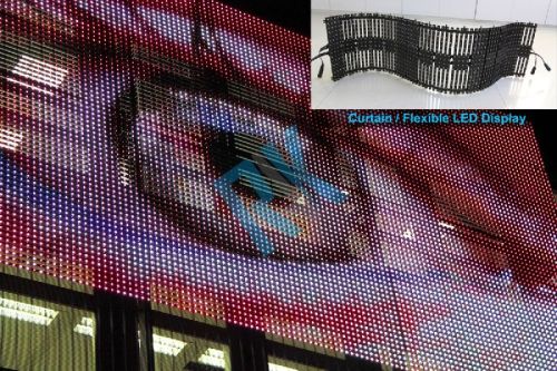 RAK LED Curtain Display, For Facade Lighting, Length : Customized