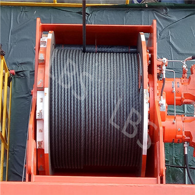 Lebus Grooved Geometry Drum With Spooling Device Hydraulic Winch