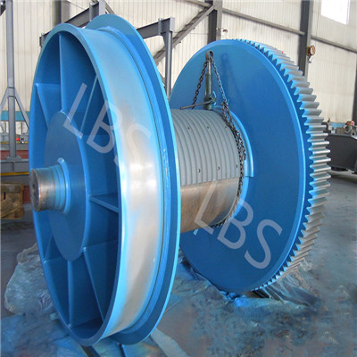 Wire Rope Lebus Groove Drum, Packaging Type : blue
